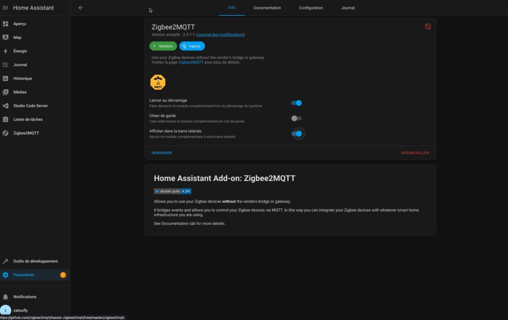 installer zigbee2mqtt