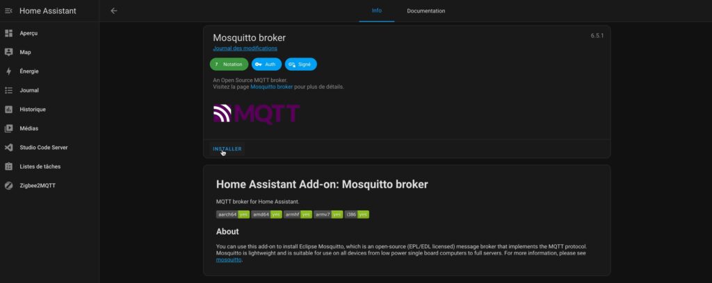 installer Mosquitto broker 1
