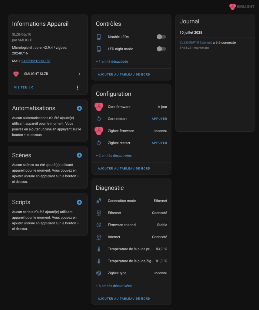 smlight integration home assistant