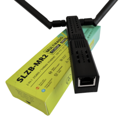 SMLIGHT - Adaptateur USB Ethernet POE Zigbee et Thread CC2652P + EFR32MG21 SLZB-MR2